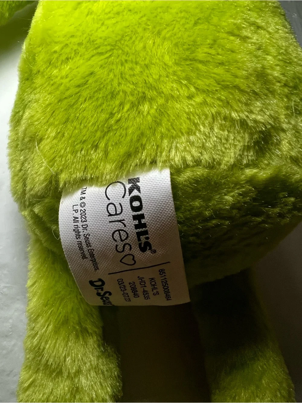 Kohl's Cares Dr Seuss Grinch Christmas Plush 2023